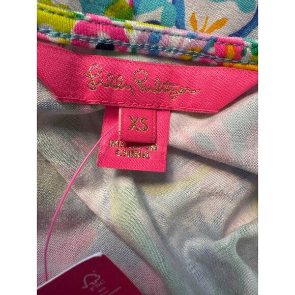Lilly Pulitzer Bingham Midi Dress Size XS Soleil Punk NWT Stretchy $198 - Picture 4 of 11